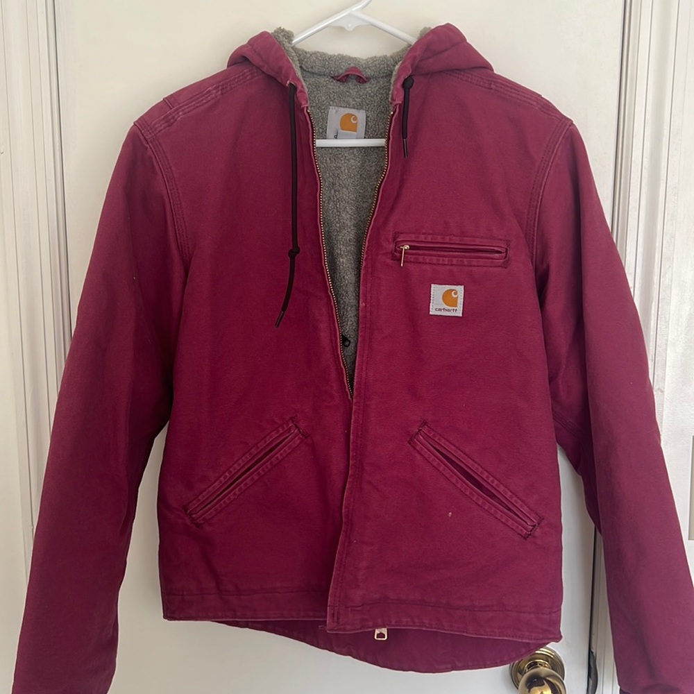 vintage carhartt jacket small pink